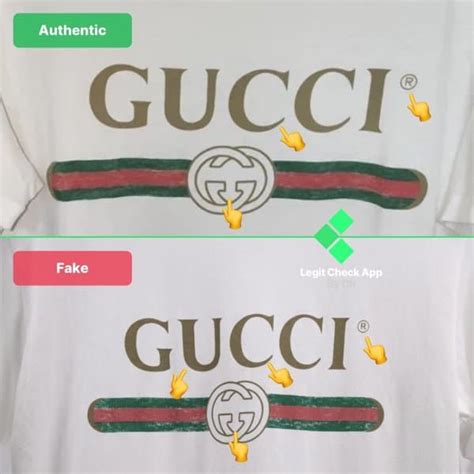 fake gucci t shirt vs real